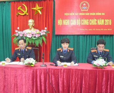 VKS quận Đống Đa tổ chức Hội nghị cán bộ công chức năm 2016